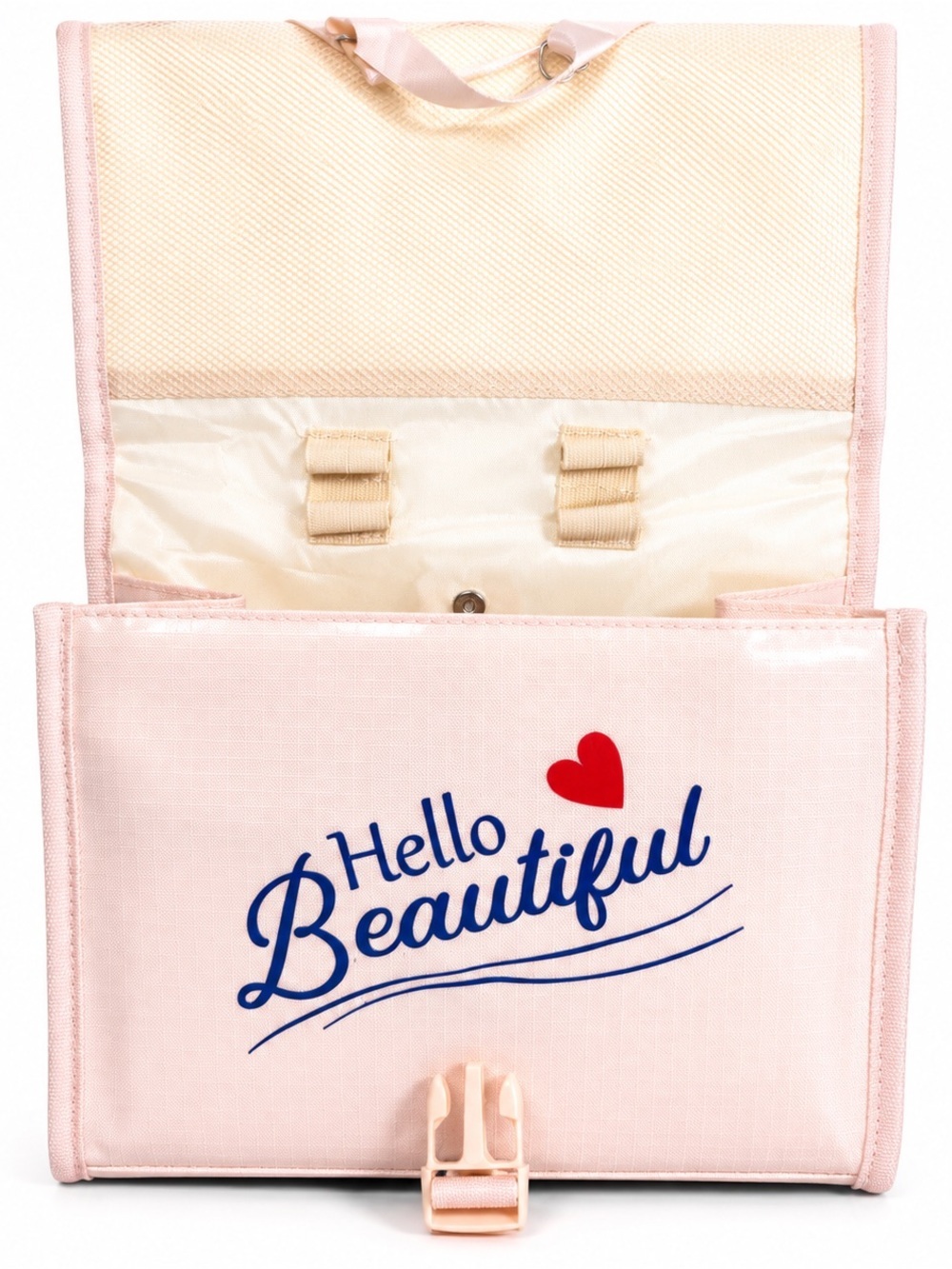 Blush Pink Travel Makeup Cosmetic Organizer Bag - Picture 4 of 7